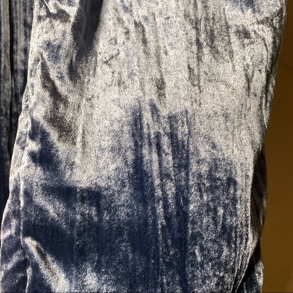 Anthropologie Ett:Twa Velvet Cropped jogger Pants l Blue Size: M high waist - Picture 3 of 8